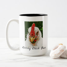 Taza de reclinación de la cara del polluelo