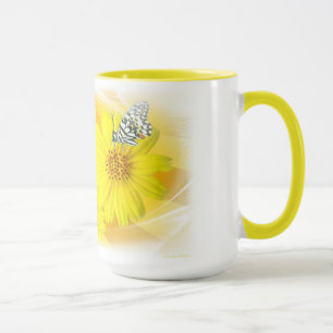 Taza de Refelcted de las margaritas