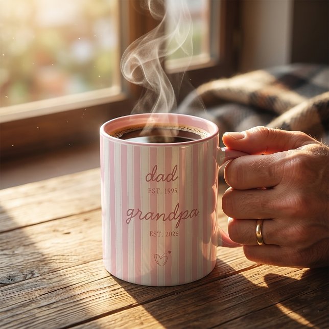Taza de regalo de anuncio de Padre a Abuelo (Subido por el creador)