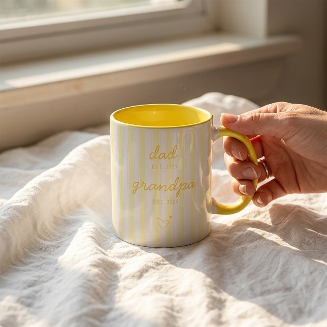 Taza de regalo de anuncio de Padre a Abuelo (Subido por el creador)