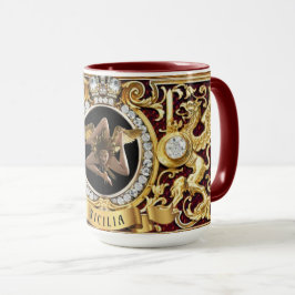 Taza de regalo de Medusa Trinacria siciliana
