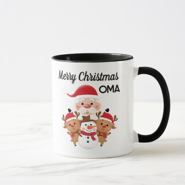 Taza de regalo de Navidad para OMA (Derecha)