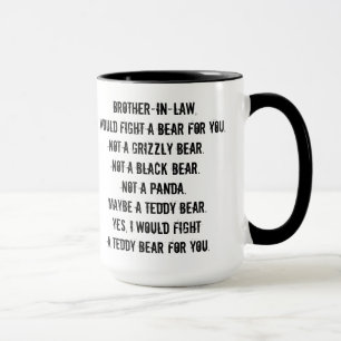 Taza de regalo divertida para cuñado