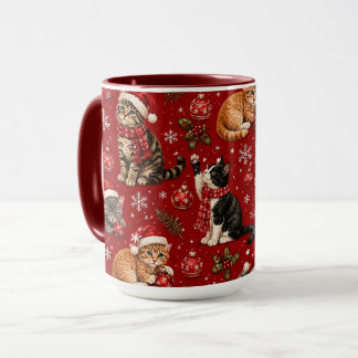 Taza de regalo para amante de gatos en Navidad, Ga