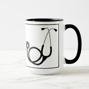 taza de regalo para médico con estetoscopio