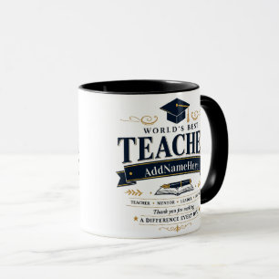 Taza de regalo personalizada para el mejor maestro