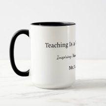 Taza de regalo personalizada para maestro