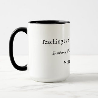 Taza de regalo personalizada para maestro