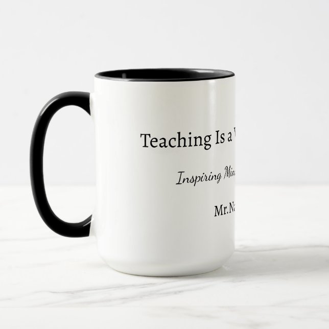 Taza de regalo personalizada para maestro (Izquierda)