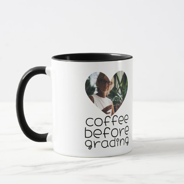 Taza de regalo personalizada para profesor con fot (Izquierda)