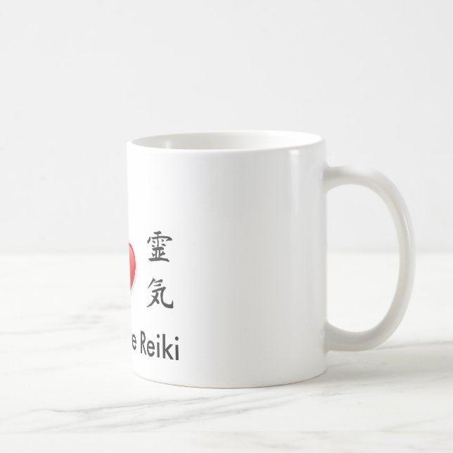 Taza de Reiki del amor de la paz (Derecha)
