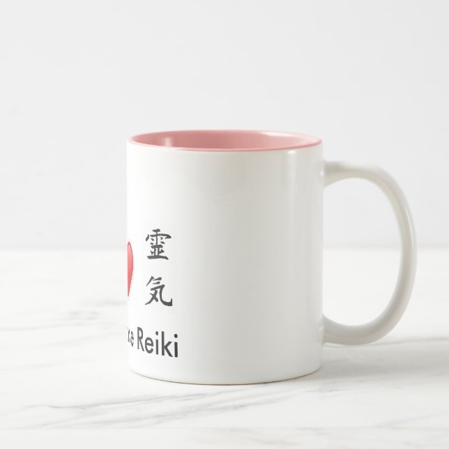 Taza de Reiki del amor de la paz (Derecha)