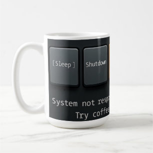 Taza de reinicio de café – Diseño divertido inspir