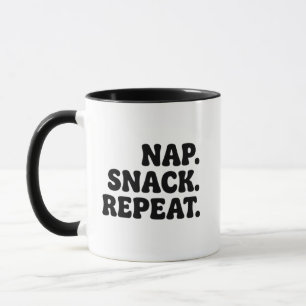 Taza de Repetir Siesta Snack - Regalo Divertido pa