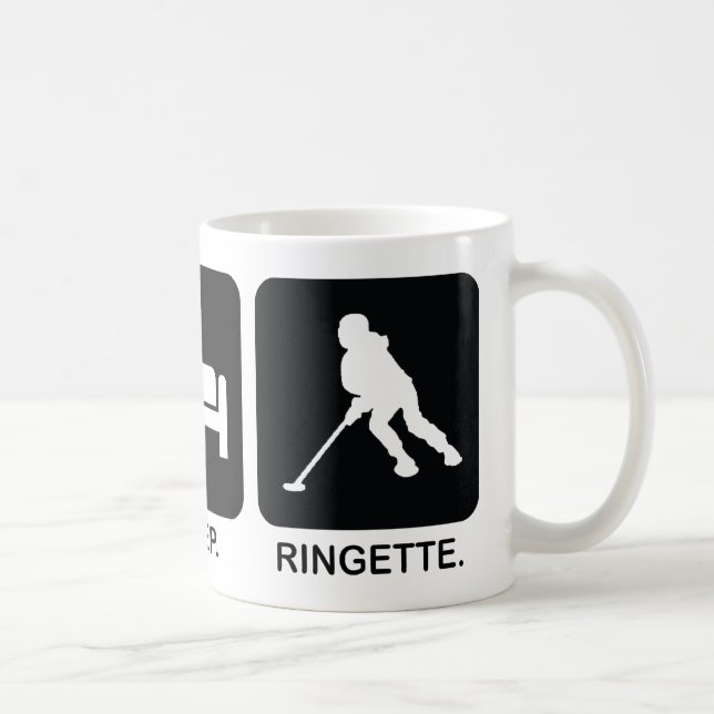 Taza de Ringette del sueño de Ringette "coma" (Derecha)