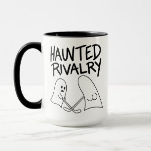 Taza de Rivalidad Caliente y Embrujada de Fantasma