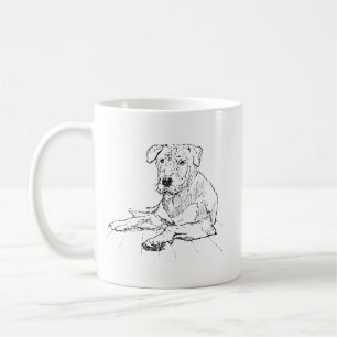 Taza de Rottweiler – Taza de café minimalista