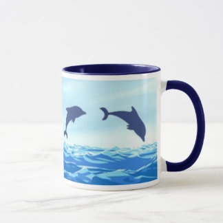 Taza de salto de los delfínes