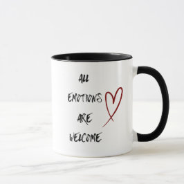 Taza de Salud Mental con Cita Positiva de Afirmaci