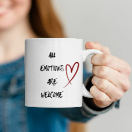 Taza de Salud Mental con Cita Positiva de Afirmaci