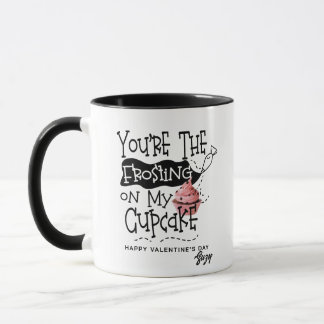 Taza de San Valentín con glaseado juguetón en mi m