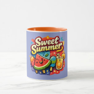 Taza de sandía dulce de verano