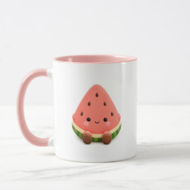 Taza de sandía Kawaii adorable