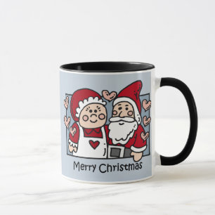 Taza de Santa de las Felices Navidad
