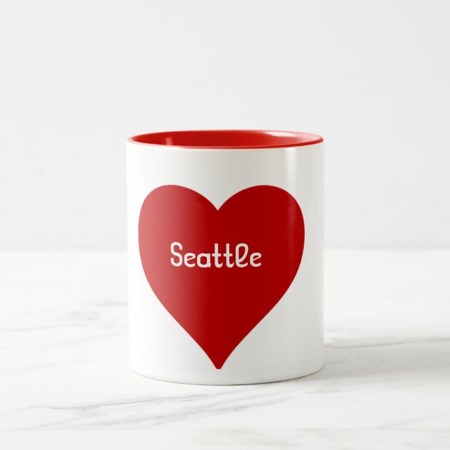 Taza de Seattle del corazón (Centro)