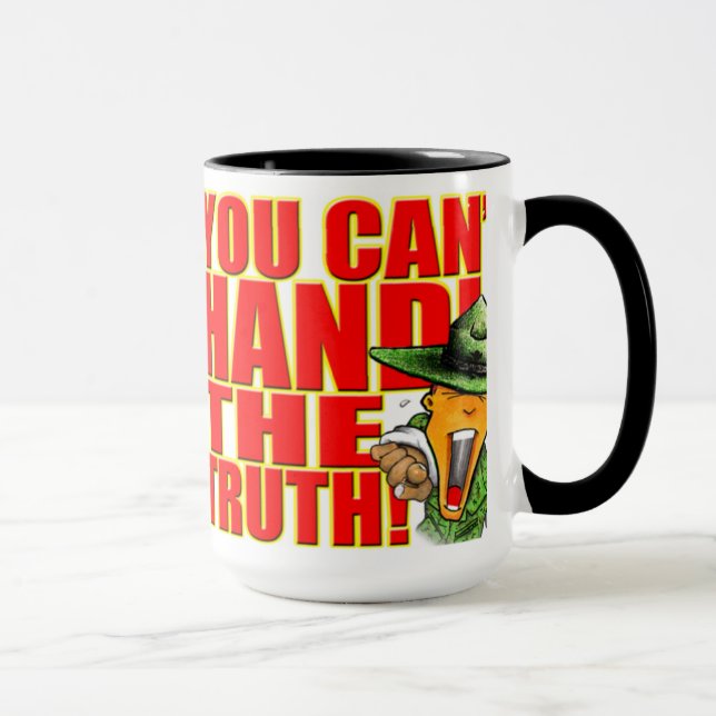 Taza de SemperToons - no puede manejar la verdad - (Derecha)