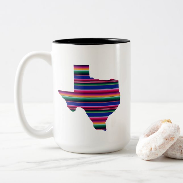 Taza de Serape Tejas (Con donut)