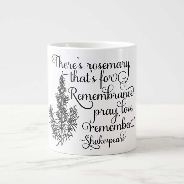 Taza de Shakespeare, Rosemary para la (Frente)