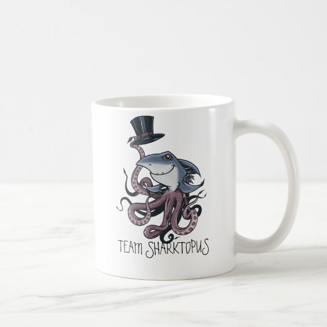 Taza de Sharktopus del equipo del dibujo animado (Derecha)