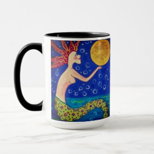 Taza de Sirena sosteniendo la Luna