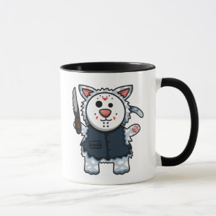 Taza de Slasher del gatito del horror
