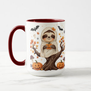 Taza de sloth adorable de Halloween Sloth espeluzn