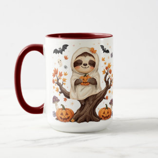 Taza de sloth adorable de Halloween Sloth espeluzn