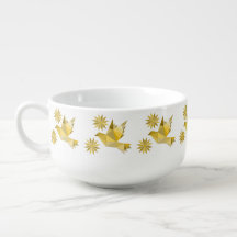 TAZA DE SOPA DE PÁJARO CREATIVO PARA REGALO