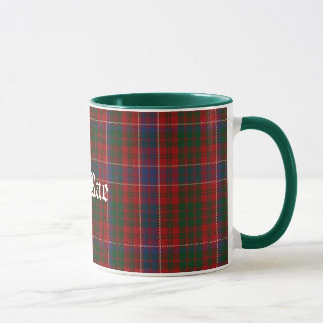 Taza de Tartán MacRae Tradicional Personalizada (Derecha)