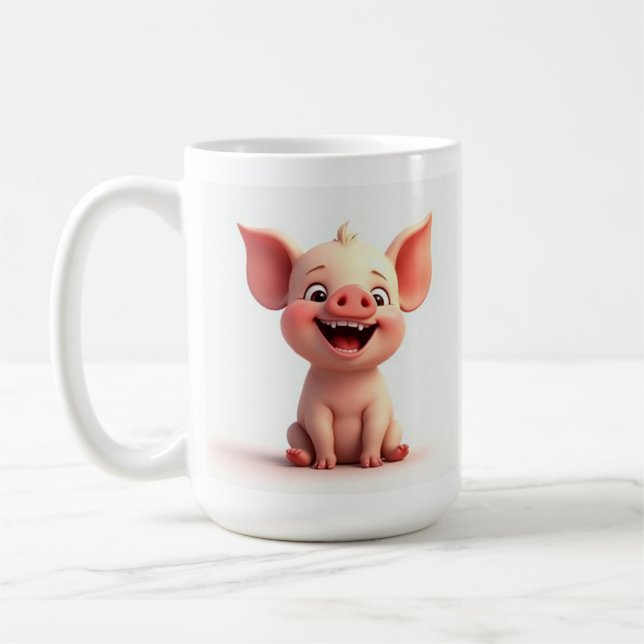 Taza de taza de Lechón de cara sonriente (Izquierda)