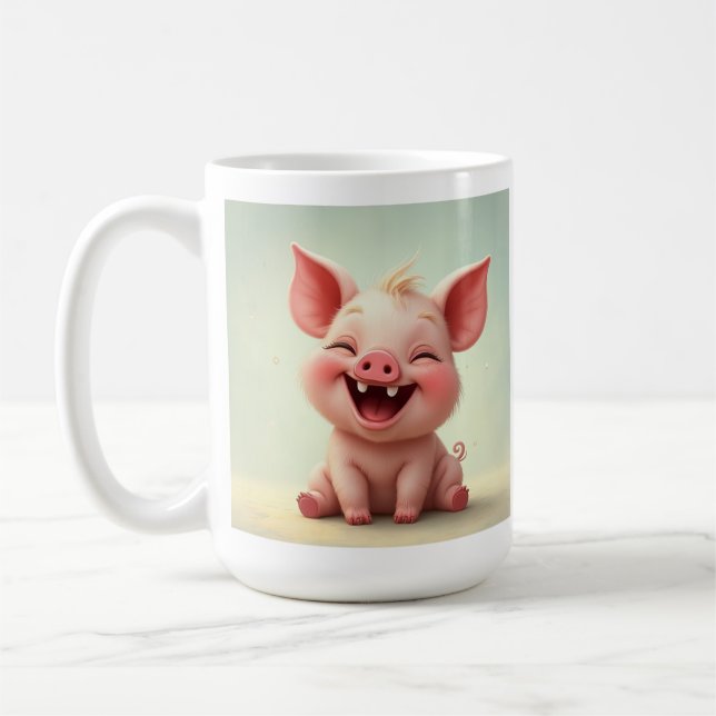 Taza de taza de Lechón de cara sonriente (Izquierda)