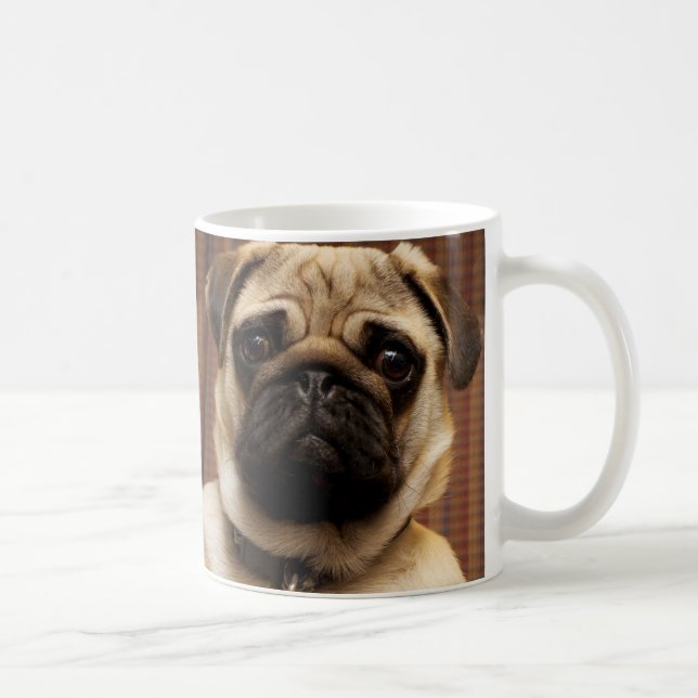 Taza de tazas de cachorro de perro de pug (Derecha)
