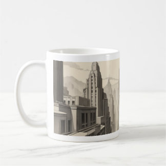 taza de tazas de la ciudad del pueblo