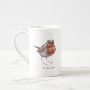 Taza de té de la porcelana de hueso de "mi peque
