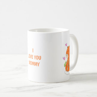 Taza de té o café "Mamá capybara y bebé"
