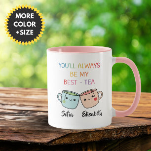 Taza de té personalizada para mejor amigo - Regalo