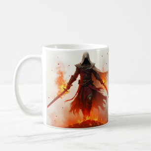 taza de té que puede tomar el café en llamas
