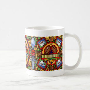 Taza de Tiki del café - tótemes