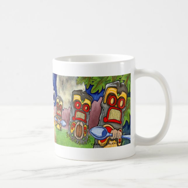 Taza de Tiki del café - trayectoria a despertar (Derecha)