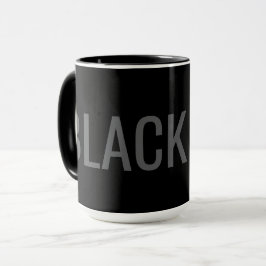 Taza de tipografía Black Dog